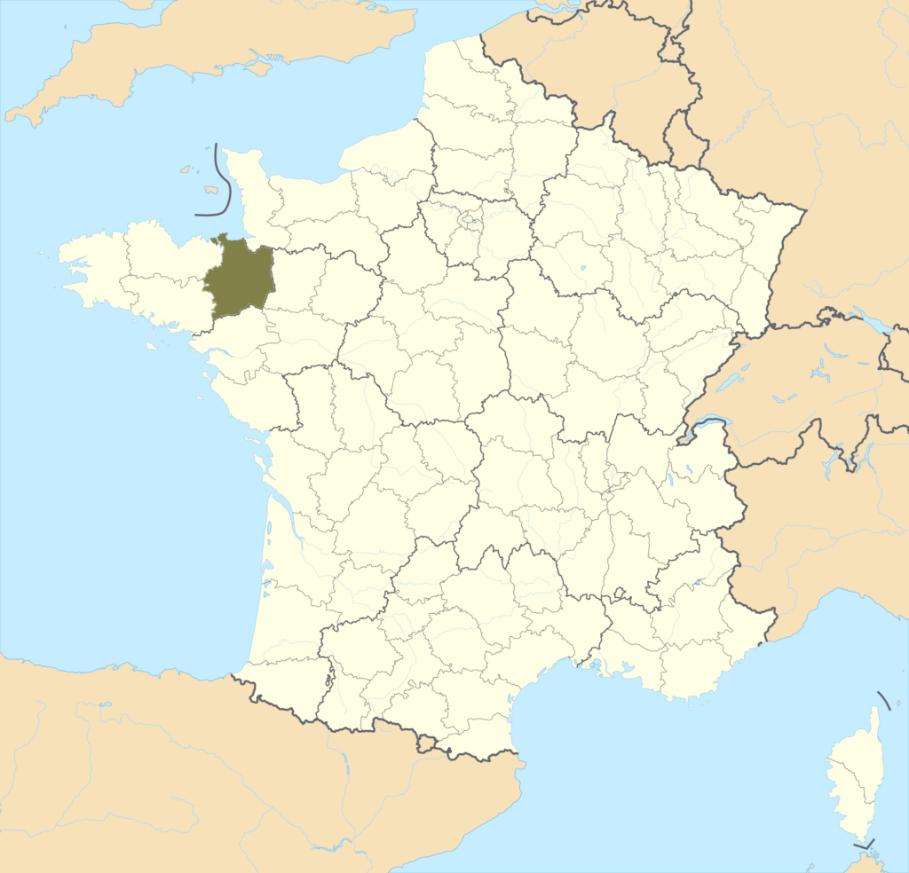 Carte de localisation d'Ille-et-Vilaine en France.