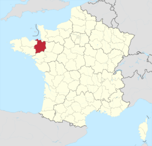 Carte de localisation d'Ille-et-Vilaine en France.