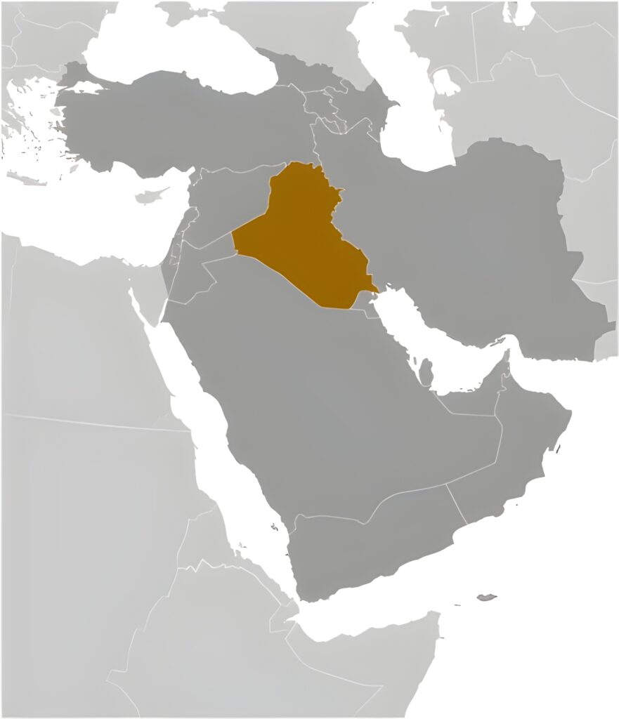 Carte de localisation de l’Irak
