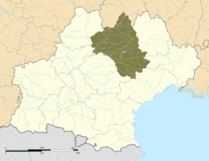 Carte de localisation de l’Aveyron dans la région Occitanie.