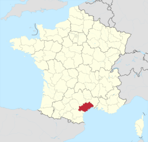 Carte de localisation de l'Hérault en France.