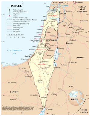 Carte d’Israël
