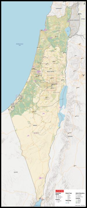 Carte d'Israël