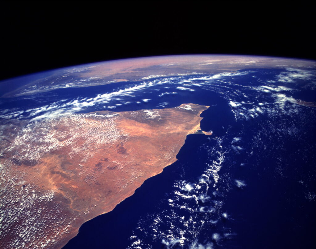 Image satellite de la Corne de l'Afrique