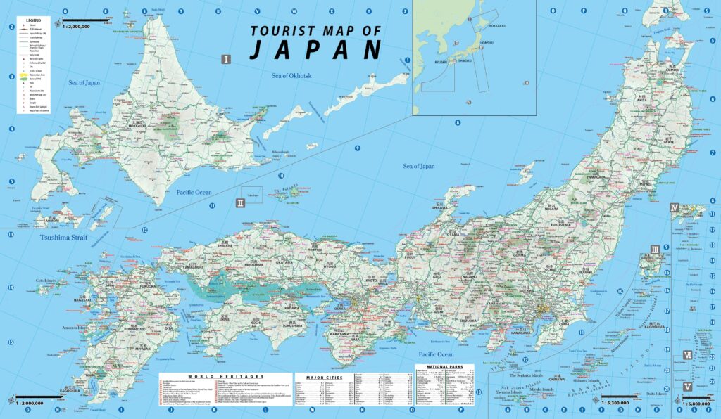 Carte du Japon.