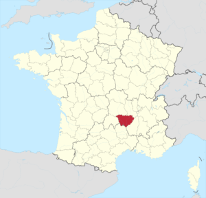 Carte de localisation de la Haute-Loire en France.