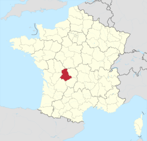 Carte de localisation de la Haute-Vienne en France.