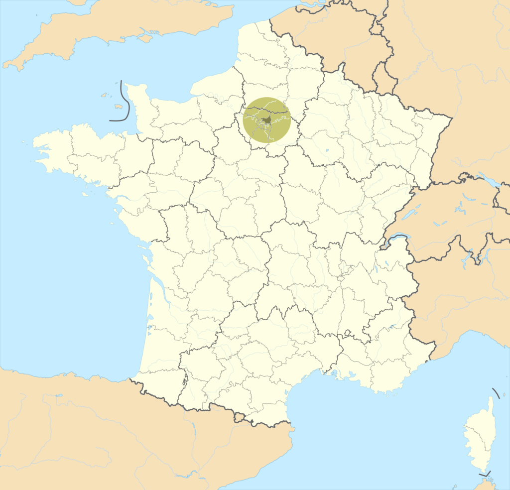 Carte de localisation de la Seine-Saint-Denis en France.