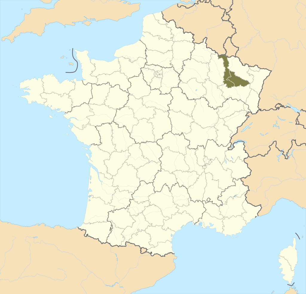 Carte de localisation de Meurthe-et-Moselle en France.