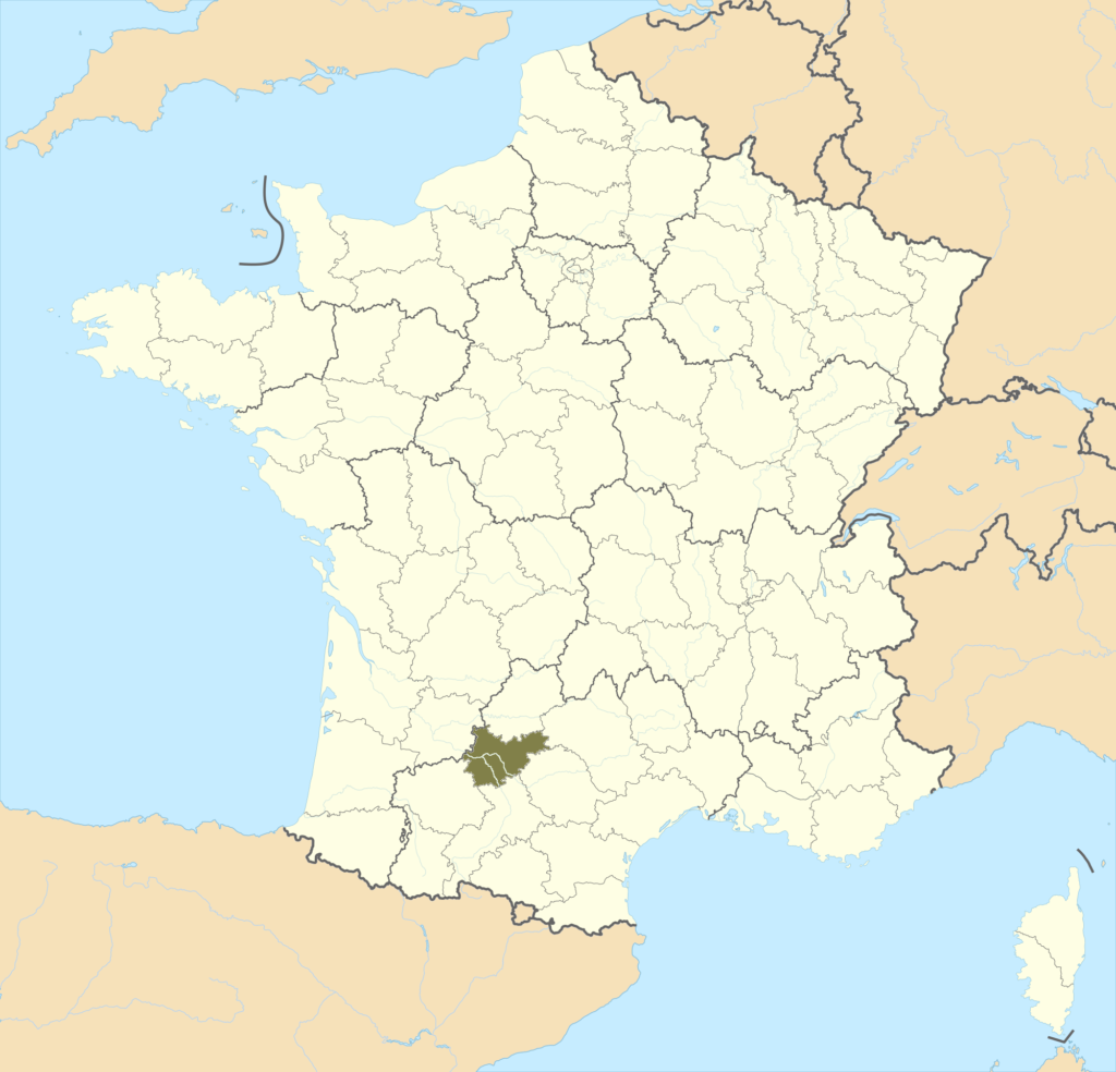 Carte de localisation du Tarn-et-Garonne en France.