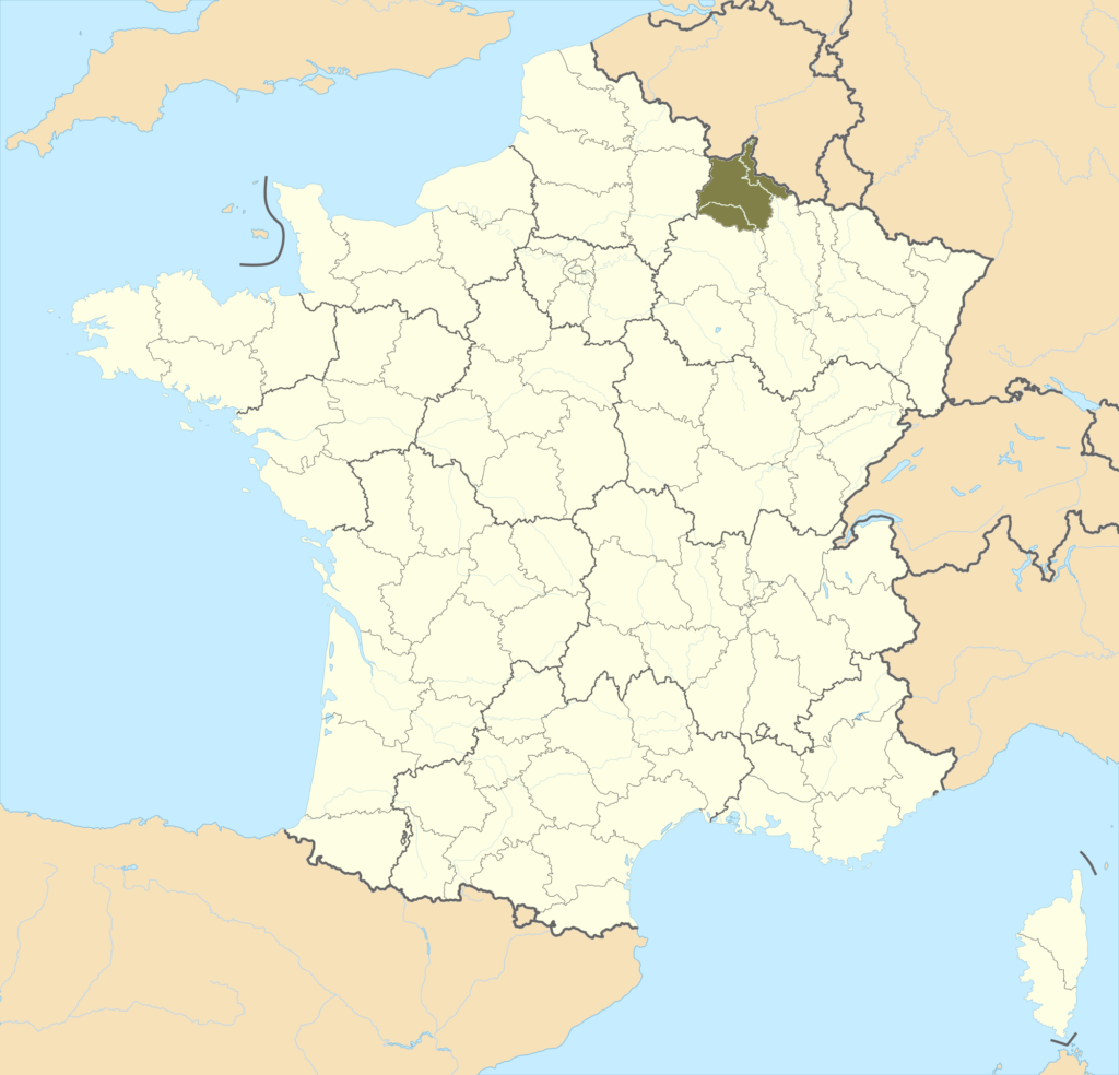 Carte de localisation des Ardennes en France.