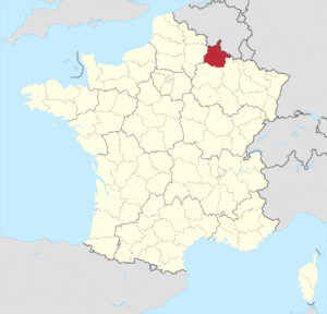 Carte de localisation des Ardennes en France.