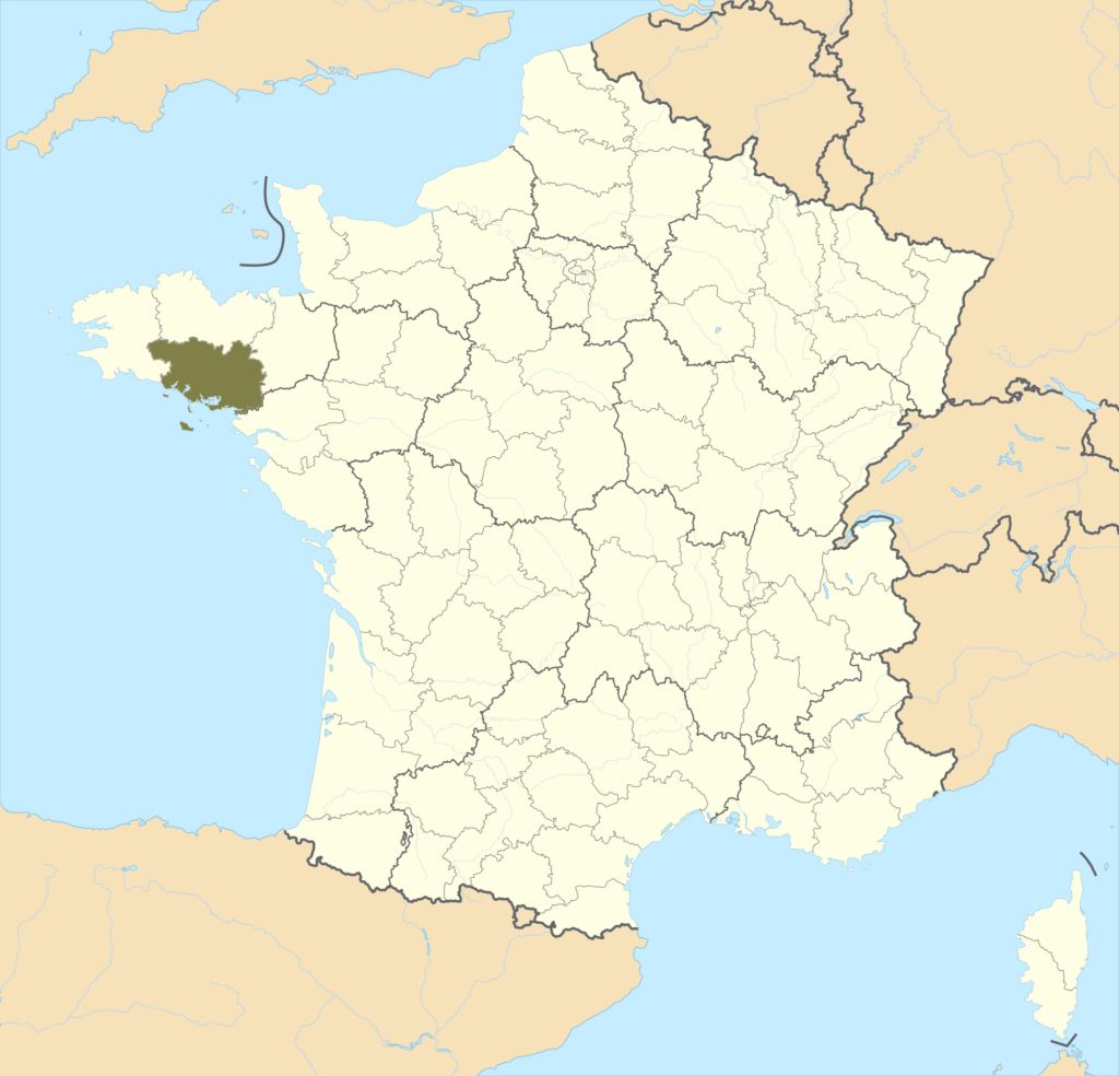 Carte de localisation du Morbihan en France.