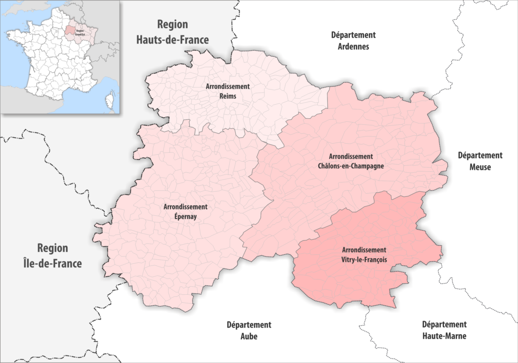 Les Arrondissements Du D Partement De La Marne