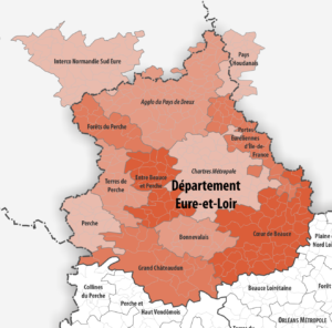 Carte des intercommunalités d’Eure-et-Loir