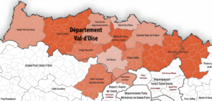 Carte des intercommunalités du Val-d’Oise