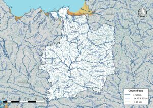 Carte du réseau hydrographique d’Ille-et-Vilaine