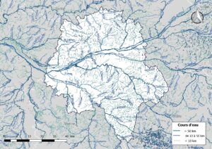 Carte hydrographique d’Indre-et-Loire
