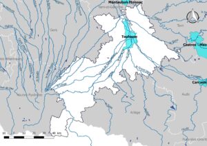 Carte hydrographique de la Haute-Garonne