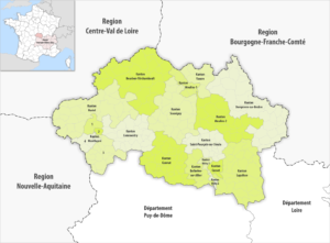 Carte des cantons du département de l’Allier