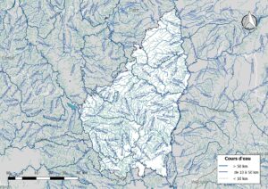 Carte hydrographique de l’Ardèche