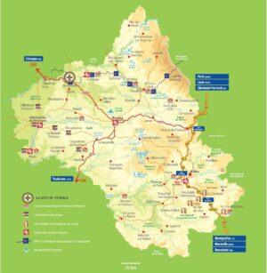 Carte touristique de l’Aveyron