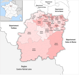Carte des cantons du département de l’Essonne