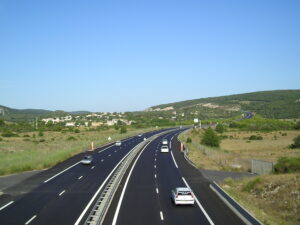L'autoroute A750 au niveau de la sortie no 61.