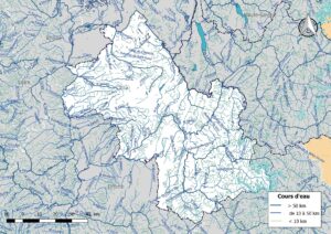 Carte hydrographique de l’Isère