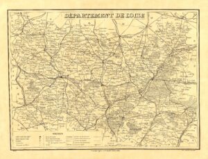 Carte du département de l’Oise en 1891