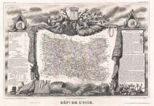 Carte du département de l’Oise 1852