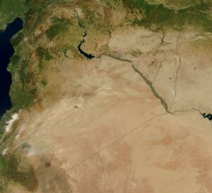 Image satellite de la Syrie en mai 2003.