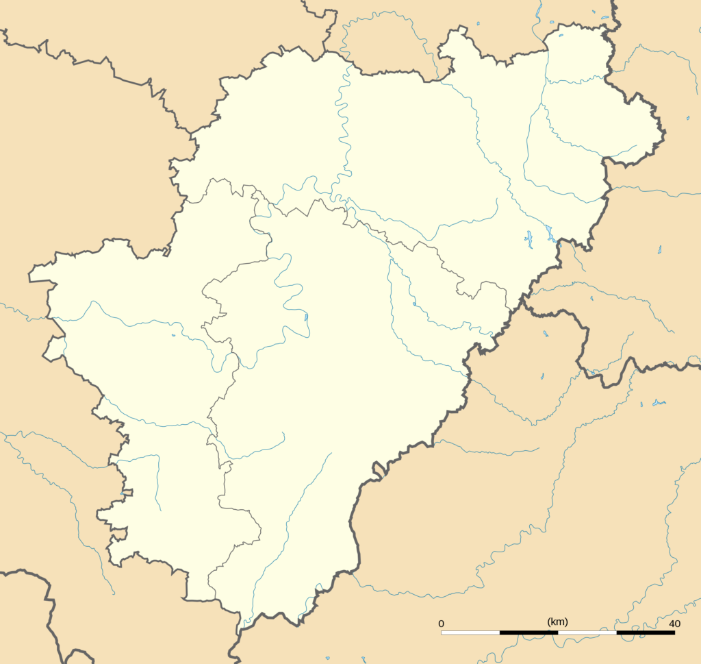 Carte administrative vierge du département de la Charente.