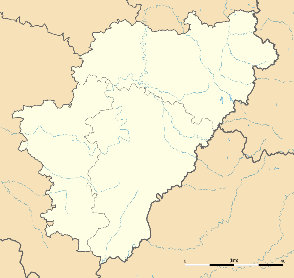 Carte vierge du département de la Charente.