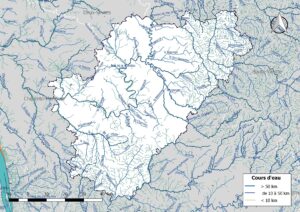 Carte hydrographique de la Charente