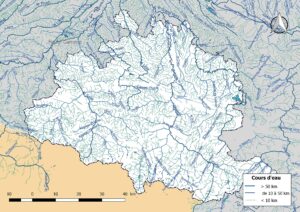 Carte hydrographique de l’Ariège