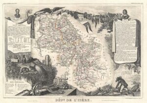 Carte du département de l’Isère 1852