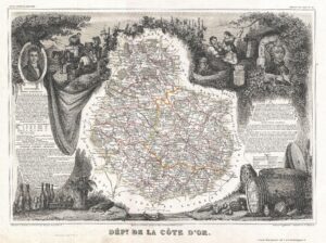 Carte du département de la Côte-d’Or 1852