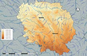 Carte hydrographique de la Creuse