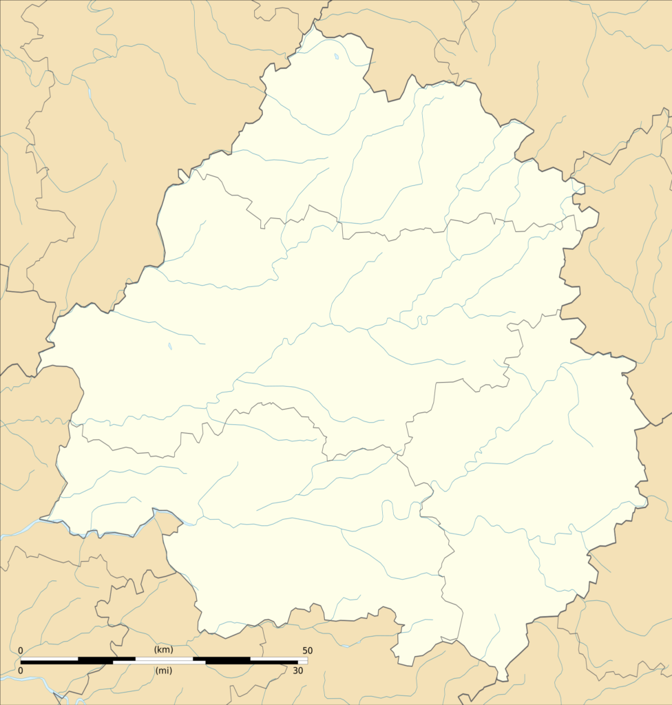 Carte administrative vierge du département de la Dordogne.