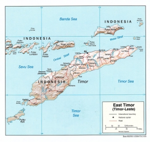 Carte du Timor oriental