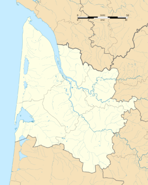 Carte vierge de la Gironde