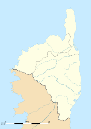 Carte vierge de la Haute-Corse