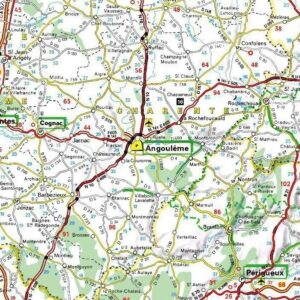 Carte routière de la Charente
