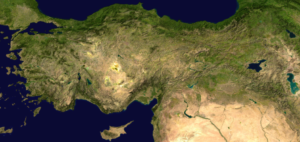 Image satellite composite de la Turquie.