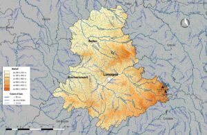 Carte hydrographique de la Haute-Vienne