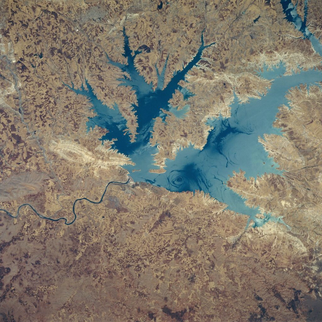Image satellite du réservoir d'Atatürk