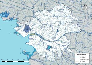 Carte hydrographique de la Loire-Atlantique