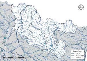 Carte hydrographique de la Moselle