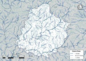 Carte hydrographique de la Sarthe